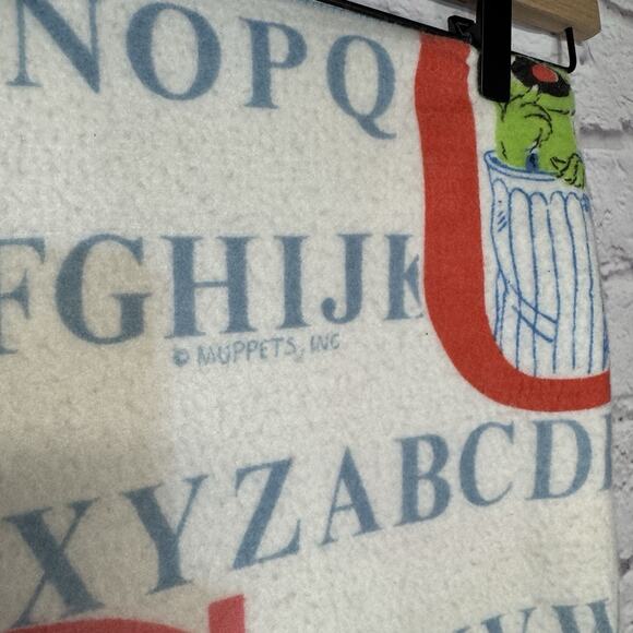 Vintage Sesame Street Muppets Alphabet Blanket Letters ABC Chatham Full/ Twin - Picture 3 of 4